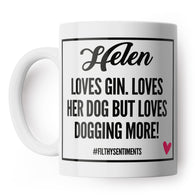 Personalised Name And Text With Heart Mug